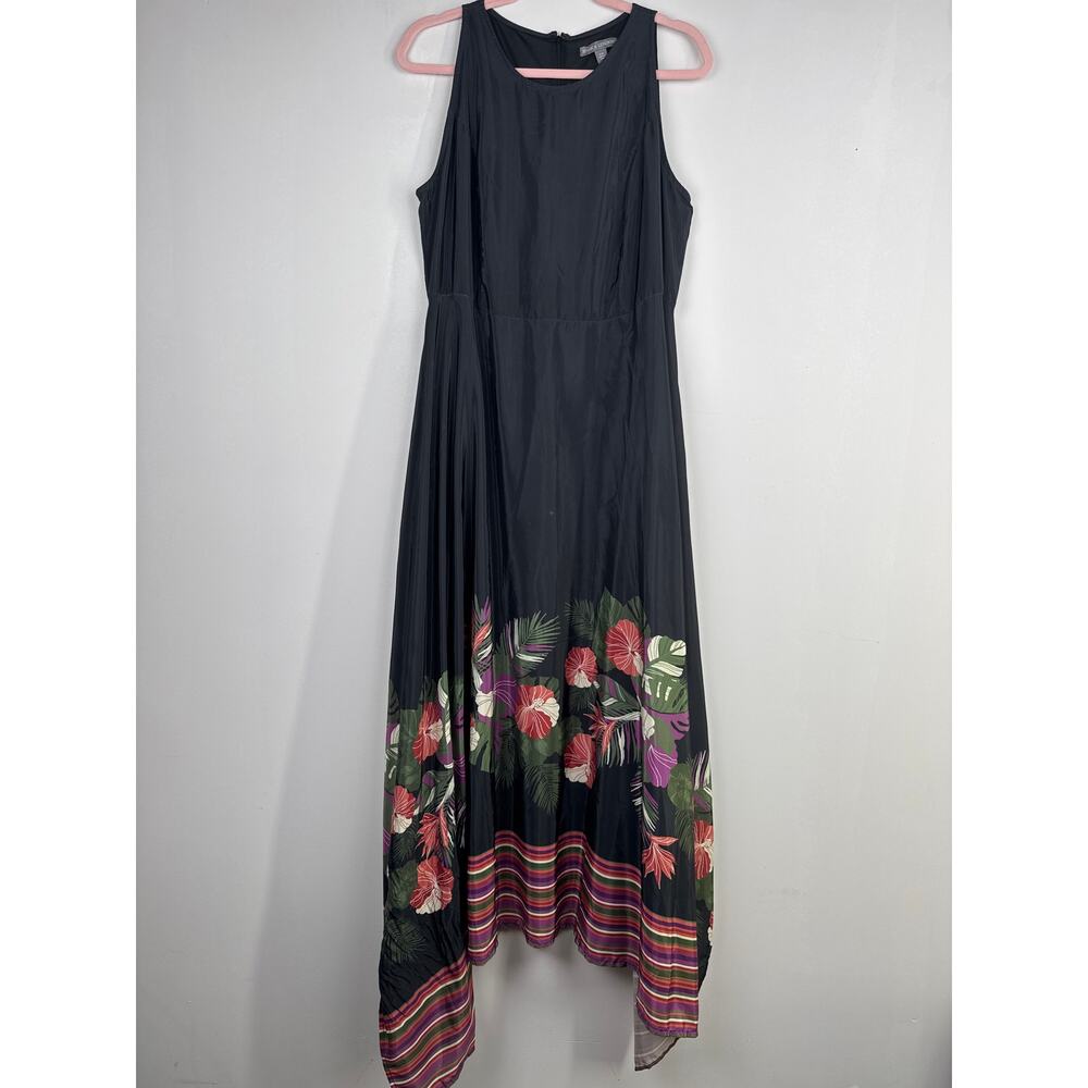 Jessica London Tropical Border Maxi Dress Sz.14W